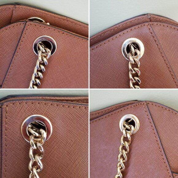 Michael Kors - "Jet Set" Saffiano Leather Shoulder Bag - Picture 7 of 11